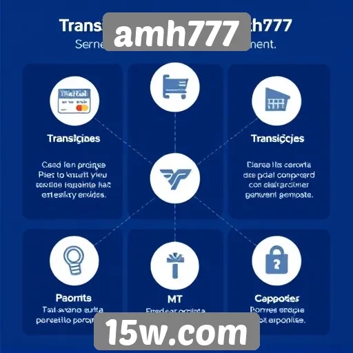 Transações financeiras e métodos de pagamento do amh777